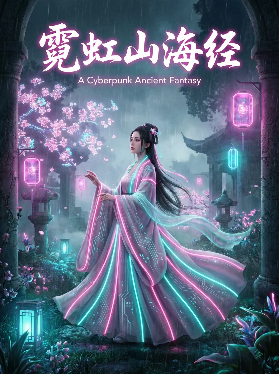 色色色好看 古风奇缘短剧 - 霓虹山海经海报